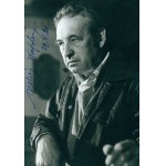 Wajda Andrzej - Signature of Andrzej Wajda on black and white photograph [29.5.91].