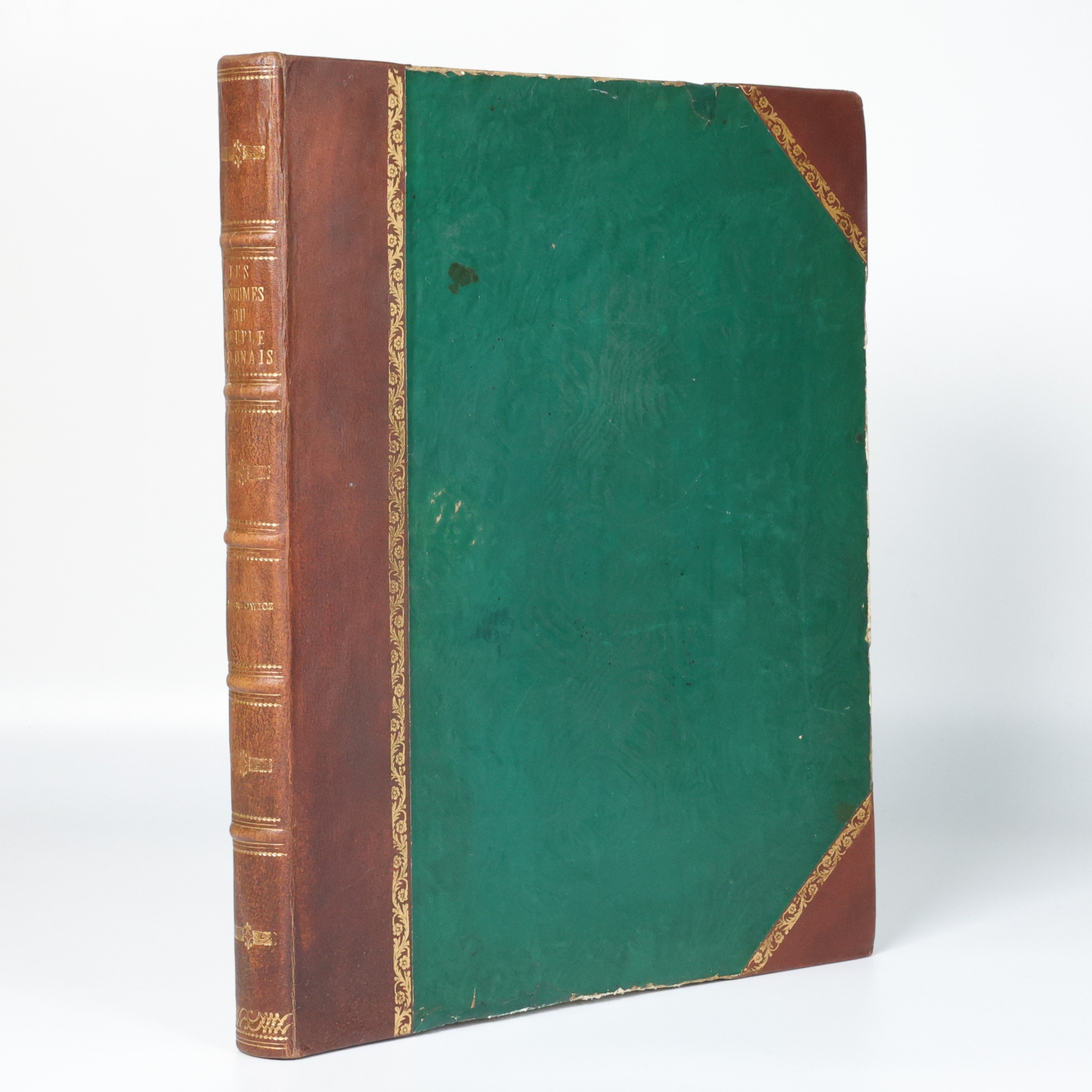 Leon Zienkowicz, Stroje ludu polskiego, Paryż 1841, oprawa