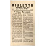 (Warsaw Uprising) News Bulletin [Warsaw, Saturday, September 23, 1944].