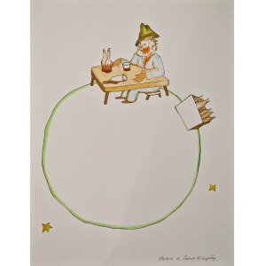 Antoine de Saint-Exupéry (1900 - 1944), The Little Prince visits the planet Drunkard, 2023 (1943)
