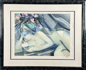 Jean-Baptiste Valadié (1933- ) Blue Girl lata 90 -te