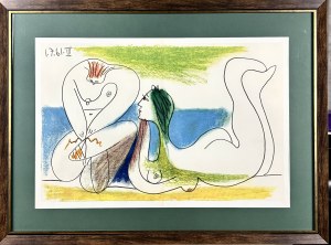 Pablo Picasso 1881-1973 z cyklu „Le Déjeuner sur l’herbe” ( Obiady na trawie) 1962, Wariacje na temat „Śniadanie na trawie” E. Maneta