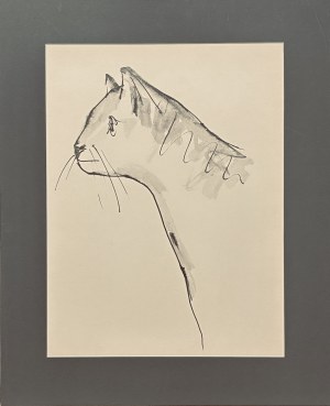Pablo Picasso (1881-1973), Le Chat (Kotek) z cyklu 40 dessins de Picasso en marge du Buffon, 1957