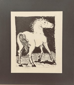 Pablo Picasso (1881-1973), Cheval (koń) z cyklu 31 rycin do tekstów Buffona, 1970