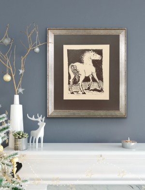 Pablo Picasso (1881-1973), Cheval (koń) z cyklu 31 rycin do tekstów Buffona, 1970