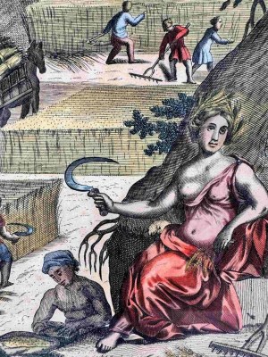 Richard Blome (1635-1705) Ceres z cyklu Gentlemans Recreation, 1686