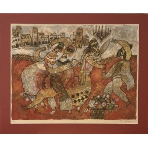 Theo TOBIASSE (1927-2012), Všechny krásky otevírají své mladé květy (Tout de Beautes Ouvrant Leurs Jenues Fleurs), 70. léta 20. století