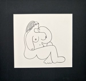 Pablo Picasso 1881-1973 z cyklu „Le Déjeuner sur l’herbe” ( Obiady na trawie), Wariacje na temat „Śniadanie na trawie” E. Maneta, 1962