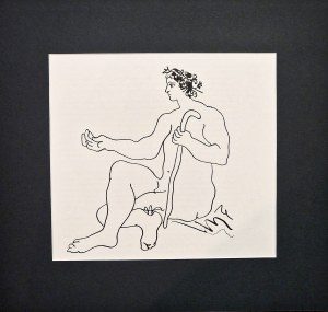 Pablo Picasso 1881-1973 z cyklu „Le Déjeuner sur l’herbe” ( Obiady na trawie), Wariacje na temat „Śniadanie na trawie” E. Maneta, 1962 ZESTAW 3 LITOGRAFII