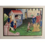 Marc Chagall (1887-1985 ) L'heureuse rencontre Happy meeting from the series Contes de Boccace ( Boccacia's Decameron) 1950