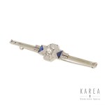 Art déco brooch with sapphires, 1920s-1930s