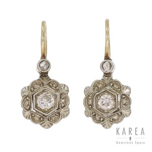 Art déco earrings, 1920s-1930s