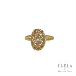 Ring with rosette, France, 1920s-30s, art déco