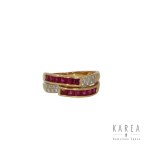 Ring with rubies, 1940s-50s