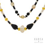 Necklace with colored stones, 1st half of the 20th century