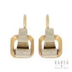 Geometric earringsFrance, early 20th century