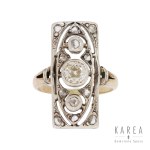 Art déco ring, 1930s