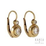 Earrings with diamonds, interwar type