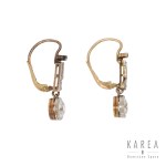 Art déco earrings with diamonds, 1920s-1930s