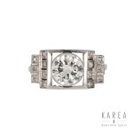 Ring with solar motif, 1920s-1930s