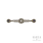 Diamond bar brooch, early 20th century