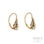 Gold earrings, interwar period