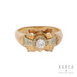 Diamond ring, France, 1930s-40s