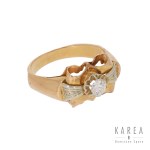 Diamond ring, France, 1930s-40s
