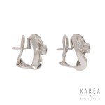 Pendant earrings with diamonds, Lithuania, 2nd half of the 20th century