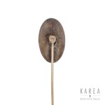 Green enamel tie pin, early 20th century