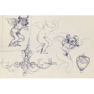 Franciszek Starowieyski (1930 Bratkówka near Krosno - 2009 Warsaw), Untitled, double-sided work