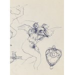 Franciszek Starowieyski (1930 Bratkówka near Krosno - 2009 Warsaw), Untitled, double-sided work
