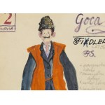 Franciszek Starowieyski (1930 Bratkówka near Krosno - 2009 Warsaw), Costume design for the play Chryja , 1971