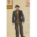 Franciszek Starowieyski (1930 Bratkówka near Krosno - 2009 Warsaw), Costume design for the play Chryja , 1971