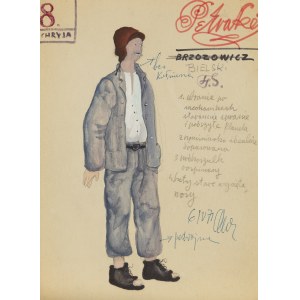 Franciszek Starowieyski (1930 Bratkówka k. Krosna - 2009 Warszawa), Projekt kostiumu do spektaklu Chryja , 1971