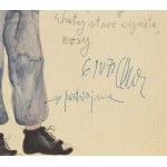 Franciszek Starowieyski (1930 Bratkówka k. Krosna - 2009 Warszawa), Projekt kostiumu do spektaklu Chryja , 1971