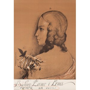 Franciszek Starowieyski (1930 Bratkówka near Krosno - 2009 Warsaw), Poster for the play Leonce and Lena by Georg Büchner, Wola Theater.