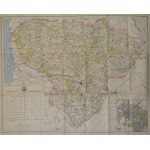 [LITHUANIA - road map] Lietuvos keliu ̨žemēlapis = Carte routière de Lithuanie. Kaunas 1939