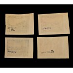 PRZEDBÓRZ, Fi 3a-6a stamp series - denominations: 2 gr ** / 4 gr ** / 6 gr ** / 10 gr **
