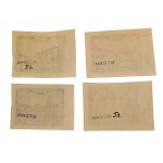 PRZEDBÓRZ, Fi 3a-6a stamp series - denominations: 2 gr ** / 4 gr ** / 6 gr ** / 10 gr **