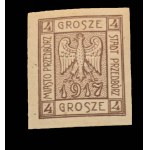 PRZEDBÓRZ, TRIAL 2A P2 (brown), 4gr stamp, **, MIKSTEIN guarantee