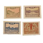 PRZEDBÓRZ stamp series Fi 3a-6a, PROOF PRINTS, MIKSTEIN guarantee