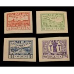 PRZEDBÓRZ stamp series Fi 11a-14a **, "rays," MIKSTEIN guarantee