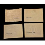PRZEDBÓRZ stamp series Fi 11a-14a **, "rays," MIKSTEIN guarantee