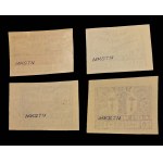 PRZEDBÓRZ stamp series Fi 15a-18a ** without rays, MIKSTEIN guarantee