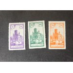 ŻARKI "Cityscape" stamp series, Fi 7-9 **, second issue of delivery stamps, MIKSTEIN guarantee