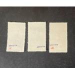 ŻARKI "Cityscape" stamp series, Fi 7-9 **, second issue of delivery stamps, MIKSTEIN guarantee