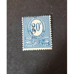 Upper Silesia stamp, Fi 10, Type T IIa *