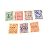Haute-Silésie, série de timbres Fi U1 - U7 *