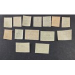 Olsztyn, série de timbres Fi 1-14** : timbres allemands de circulation portant l'impression « Tpgr. » réalisée à l'Imprimerie nationale de Berlin